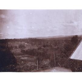 View of the gardens from the house