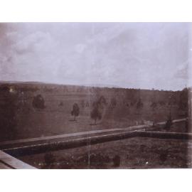 View of the paddocks from the house