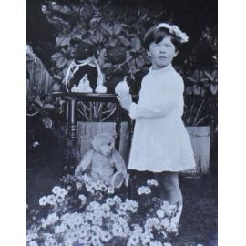 Unidentified child in the garden