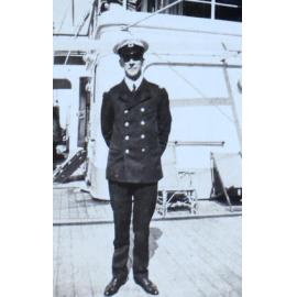 Naval officer onboard a ship