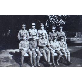 Group of ten officers and soldiers