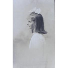 Portrait of a girl in profile