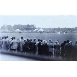 Crowd watching horse events