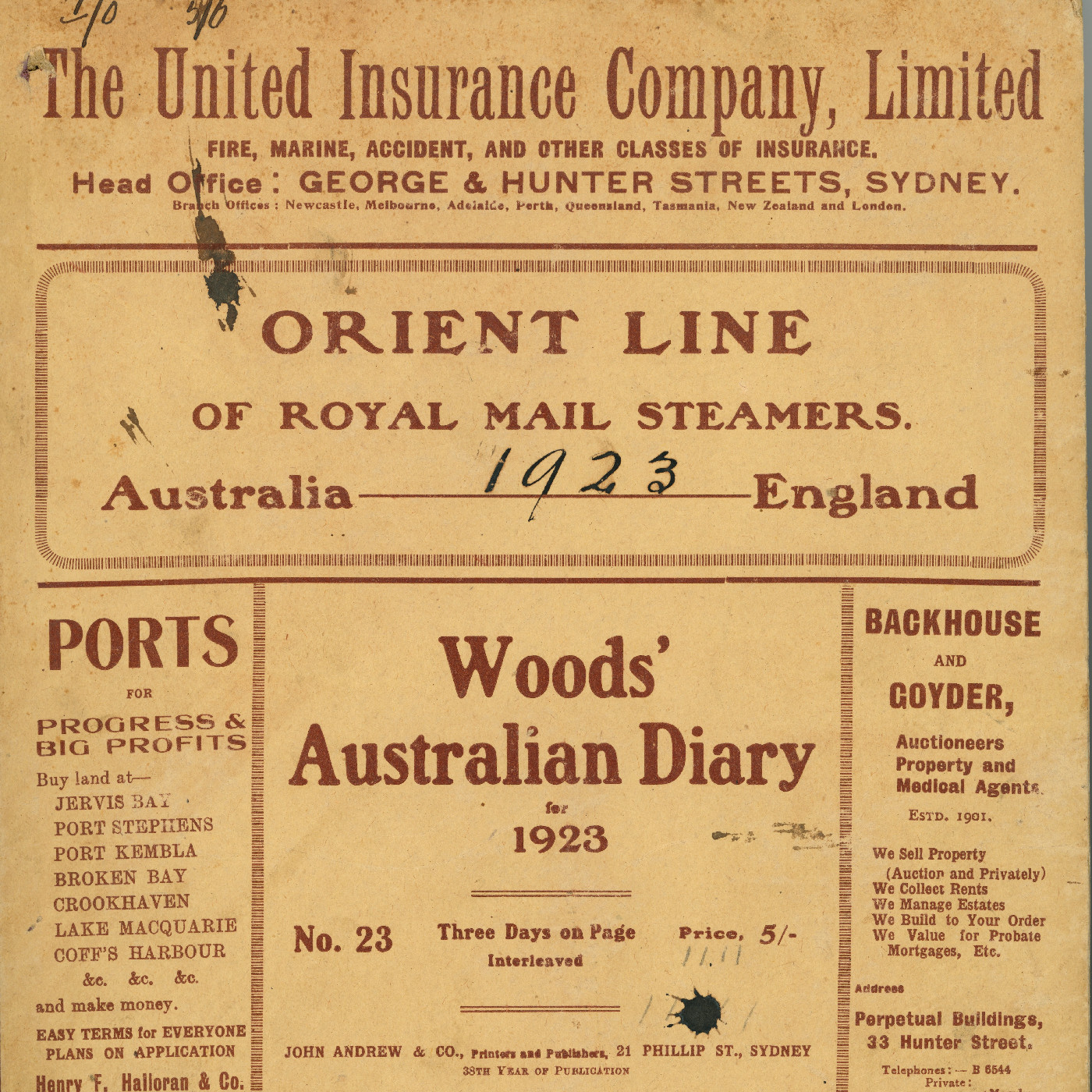 Vychan Station Records, 1900 - 1963