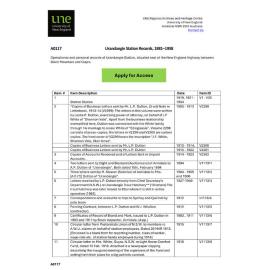 Urandangie Station Records: Finding Aid