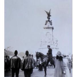 Infront, Buckingham Palace 