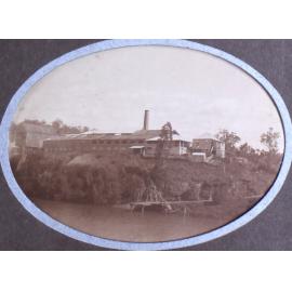 Industrial operation beside a river