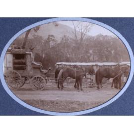 Coach drawn by four horses