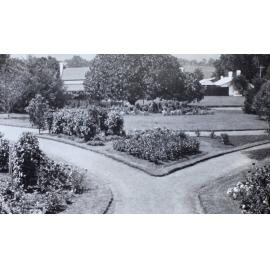Unidentified gardens and buildings
