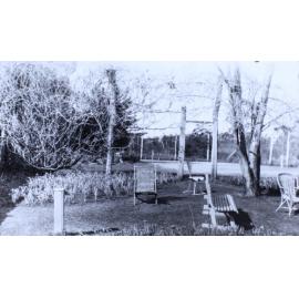 Gardens beside the tennis court, Saumarez Homestead