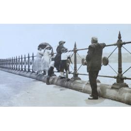 Watching SS Ulysses pass Dawes Point, Sydney, 1923