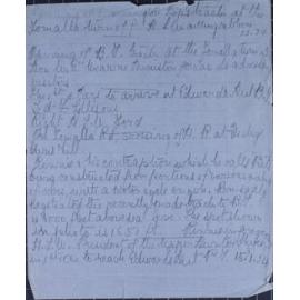 Loose sheets of paper in the back of the album