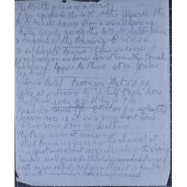 Loose sheets of paper in the back of the album