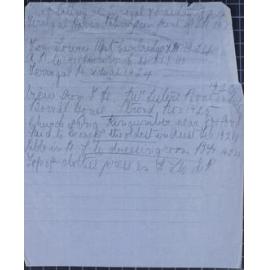 Loose sheets of paper in the back of the album