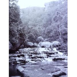 View of a low waterfall / cascade