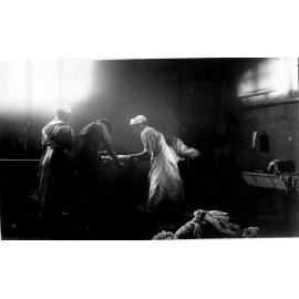 'All hands bar the cook boiling flu germs'