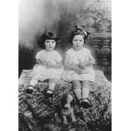 Katina (left) and Eleni Sourry, about 1928