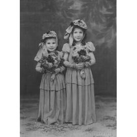 Maria and Stavroula Theodore, Eleni Dedes’ nieces and flower girls at her wedding, 1947