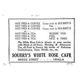 Advertisement in Uralla Times, 21 August 1941