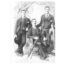 The three brothers of Shamis Correy (nee Mellick) in Townsville, about 1899