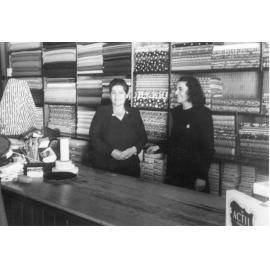 Inside J.S. Joseph Draper, shop 1949