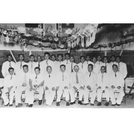 Kuo Ming Tang Committee members at a welcoming party for Sydney delegate, 1950
