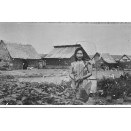 Chinatown in Rabaul after World War II, 1945