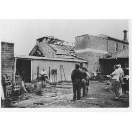Hong Yuen store, Inverell, following the fire that destroyed much of the store in 1976