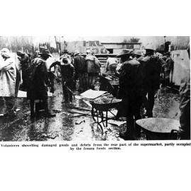 Newspaper photo relating to the 1976 fire at the Hong Yuen store in Inverell