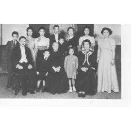 Fay family on the occasion of Harry and Ruby Fay’s silver wedding anniversary, 1941