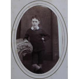 A carte-de-visite of an unidentified boy