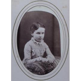 A carte-de-visite of an unidentified young girl