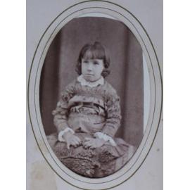 A carte-de-visite of an unidentified young girl