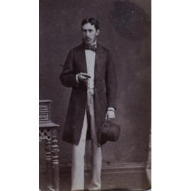 A carte-de-visite of an unidentified bridegroom
