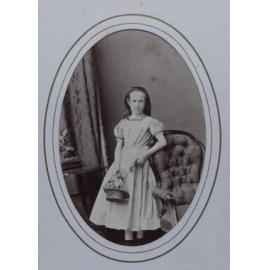 A carte-de-visite of a young girl 
