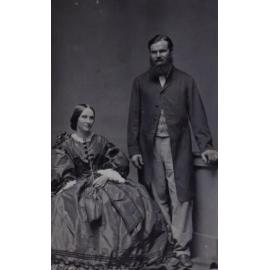 A carte-de-visite of an unidentified couple