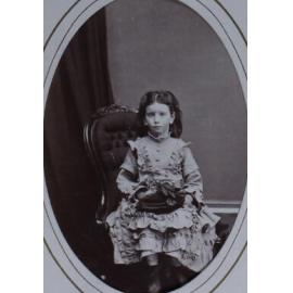 A carte-de-visite of an unidentified young girl