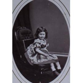 A carte-de-visite of an unidentified young girl