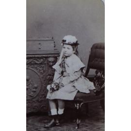 A carte-de-visite of an unidentified young girl