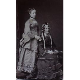 A carte-de-visite of [Kate & her Mother / CAMPBELL]