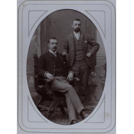 A cabinet photo of two unidentified men
