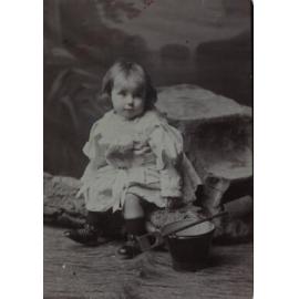 A cabinet photo of an unidentified child
