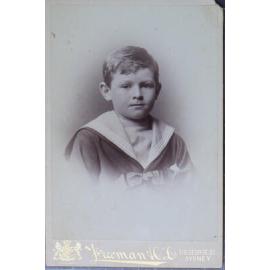 A cabinet print of an unidentified young boy
