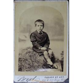 A cabinet print of an unidentified young boy 