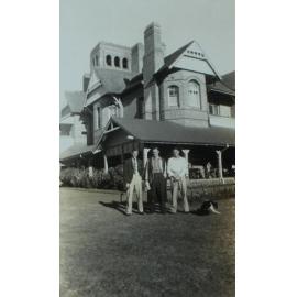 Students on Booloominbah lawns, 1941