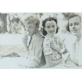 NEUC students at Blue Hole, Gara River, 1941 