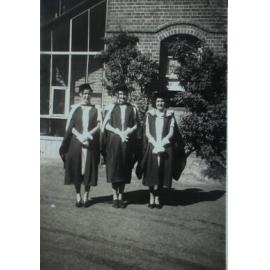 Dot, Sange and Lorraine, Graduation, 1942