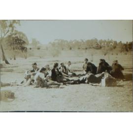 Lunch time on Sports Day, 1941