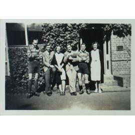 Students in front of Booloominbah 1st Term 1939