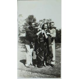 Students in the garden at Booloominbah, 1939